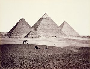 Las Pirámides de El-Geezah, desde el suroeste, 1858